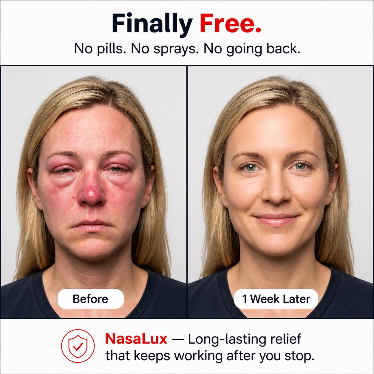 Red Light Therapy Nasal Device for Allergy & Congestion Relief